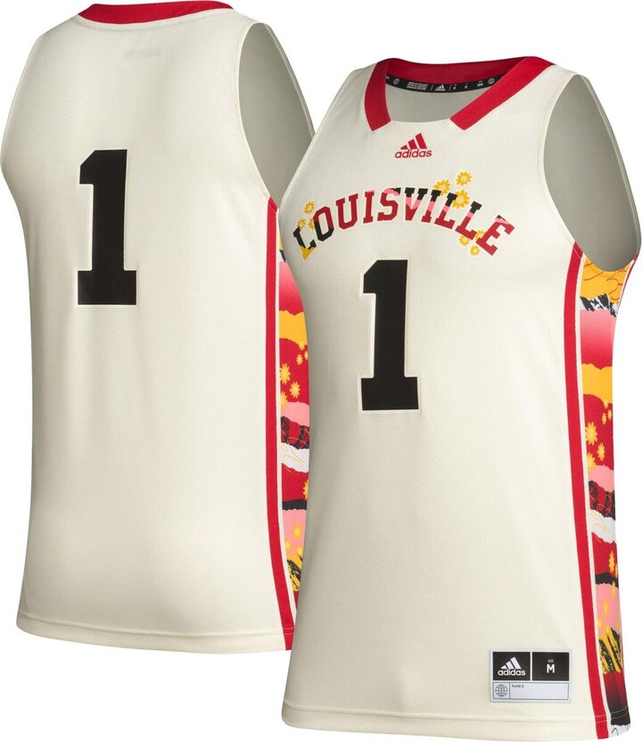 adidas Men's #1 Khaki Louisville Cardinals Honoring Black Excellence Basketball Jersey