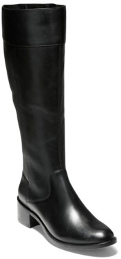 cole haan black riding boots