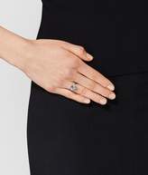 Thumbnail for your product : Bottega Veneta Ring In Silver And Natural Peacock Cubic Zirconia, Intrecciato Detail