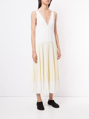 Proenza Schouler White Label Colour-Block Pleated Dress