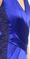 Thumbnail for your product : J. Mendel Lace Edge Satin Gown