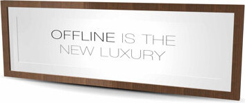 Lark Manor Offline is the new luxury - Monochrome Shapes Framed Print