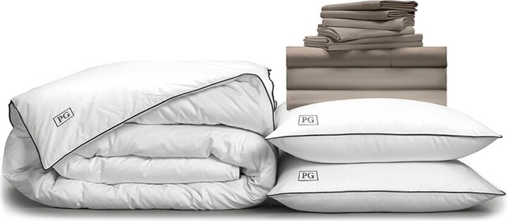 Pillow Guy Luxe Soft & Smooth 100% Tencel , White Down Perfect Bedding Bundle