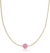 Thumbnail for your product : Essentials Jewels Essentials Smiley Face Tennis Choker (Pink & Purple)