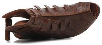 dkode Women's Thyone Wedge Heel Sandals In Brown - Size Uk 5.5 / Eu 39