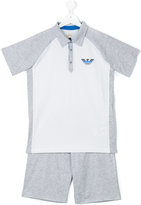 Thumbnail for your product : Armani Junior polo shirt & shorts set