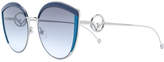 Thumbnail for your product : Cat Eye Fendi Eyewear sunglasses