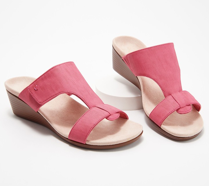 vionic violet platform sandal