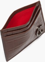 Thumbnail for your product : Christian Louboutin Kios Croc-effect Leather Cardholder