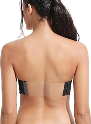 Amafuur Strapless Backless Bra with Clear Straps and Back Convertible  Multiway Underwire Lightly Padded Plus Size for Women - ShopStyle