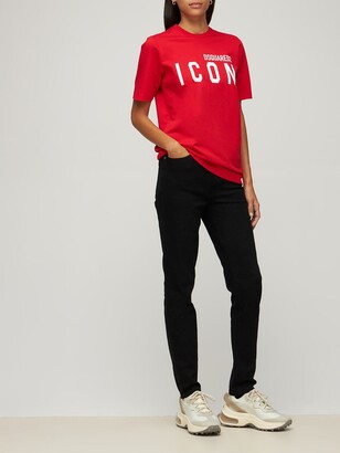 DSQUARED2 Icon & Logo Printed Jersey T-shirt