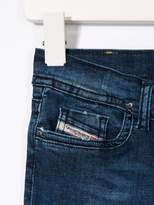 Thumbnail for your product : Diesel Kids flared washed out jeans
