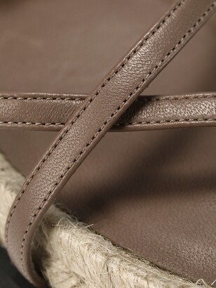 3.1 Phillip Lim Yasmine Ankle-Strap Leather Espadrille Sandals
