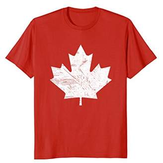Canada Maple Leaf Distressed Vintage Look T Shirt 150