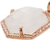 Thumbnail for your product : Jacquie Aiche 14kt Rose Gold Diamond Hexagon Charm Necklace