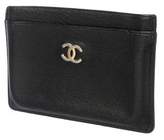 Thumbnail for your product : Chanel Leather CC Card Holder