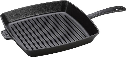 Staub Cast Iron - Fry Pans/ Skillets 11-inch, Traditional Deep Skillet,  black matte