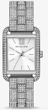 Monroe Pavé Silver-Tone Watch