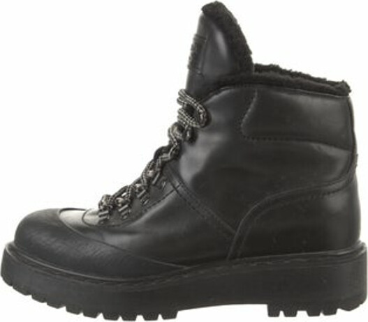 Prada Linea Rossa Leather Hiking Boots - ShopStyle