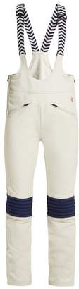 Perfect Moment Isola Suspender Kick Flare Ski Trousers - Womens - White Multi
