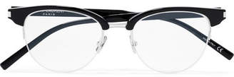 Saint Laurent Round-frame Acetate Optical Glasses