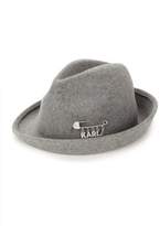 Thumbnail for your product : Karl Lagerfeld Paris Pin Charm Wool Fedora
