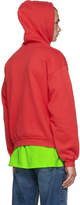 Thumbnail for your product : Balenciaga Red Small Logo Hoodie