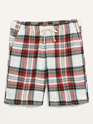 Old Navy Matching Plaid Flannel Pajama Shorts for Men -- 7.5-inch inseam -  ShopStyle