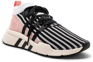 adidas EQT Support Mid in White & Black & Trace Pink | FWRD