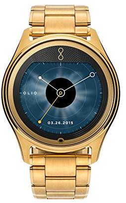 Olio 'One' H1B-SKU-09 Stainless Steel and 24K Gold Smartwatch