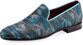 Thumbnail for your product : Magnanni Camo-Print Slip-On Loafer, Teal