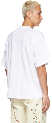 Marni White Logo Print T-Shirt