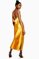 Thumbnail for your product : Topshop Womens Plain Satin Slip Dress - Mustard