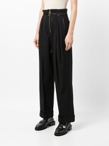 Thumbnail for your product : Mame Kurogouchi High-Waist Straight Trousers