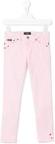 Thumbnail for your product : Ralph Lauren Kids ladybug embroidered jeans