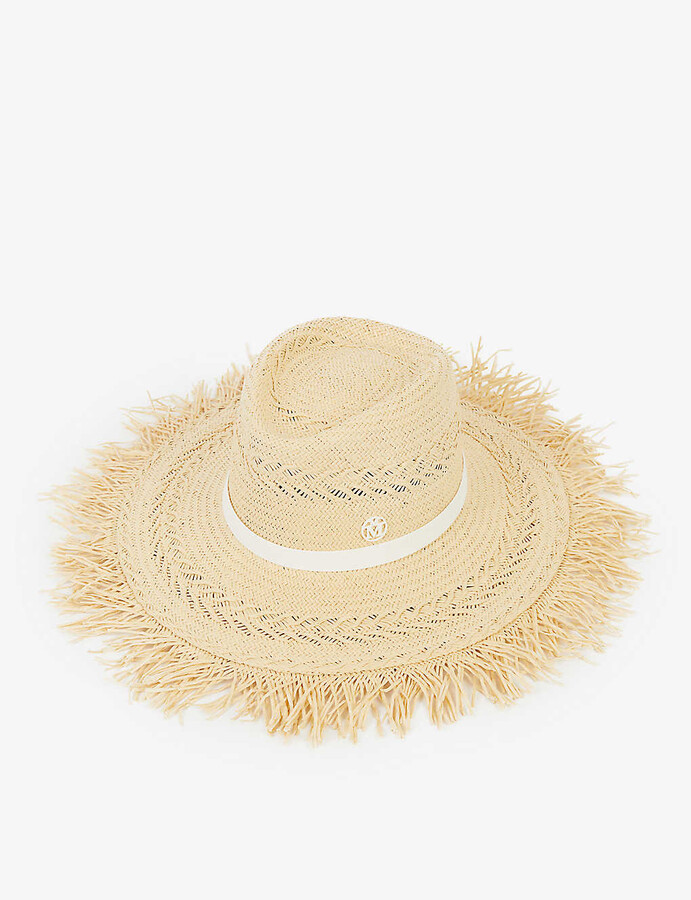 Maison Michel Charles ribbon straw hat - ShopStyle