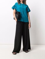 Thumbnail for your product : Aspesi Ruffled-Trim Sleeve Silk Blouse