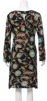 Thumbnail for your product : Nieves Lavi Floral Print Silk Dress