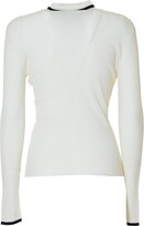 Turtleneck Knitted Long-Sleeve Top 