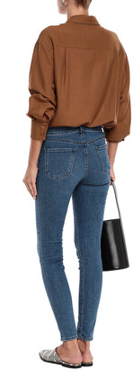 J Brand Maria Faded High-rise Skinny Jeans