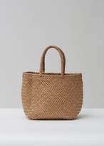 Thumbnail for your product : Dragon Optical Diffusion Grace Woven Leather Basket Bag