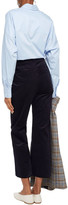 Thumbnail for your product : Joie Duke Stretch Cotton And Modal-blend Velvet Kick-flare Pants