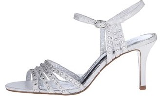 Adrianna Papell Womens Vonia Leather Open Toe Bridal Slingback Sandals.