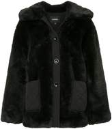 Thumbnail for your product : GOEN.J oversized faux-fur jacket