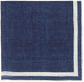 Thumbnail for your product : Isaia Men's Striped-Border Pocket Square