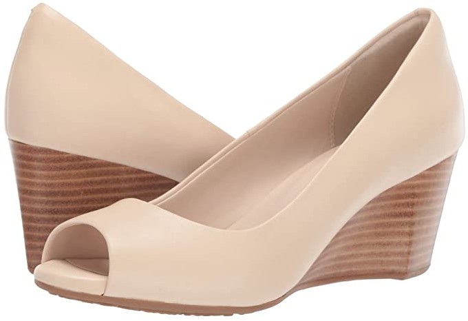 melina criss cross open toe wedge