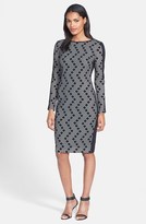 Thumbnail for your product : Vince Camuto Print Knit Sheath Dress