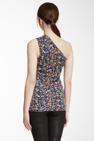 Thumbnail for your product : Love Moschino One Shoulder Floral Tank
