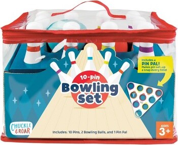 Chuckle & Roar 10 Pin Kids Bowling Set