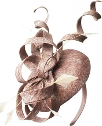 UK Online | Nude Pink Peach And Fuchsia Pink Fascinator Hat Veil Net Hai - Foto 7